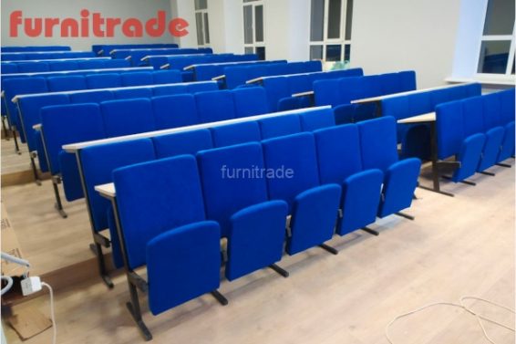 Кресла-парты 5местные секционные по спецзаказу для Армавирского педуниверситета от фабрики Фурнитрейд
